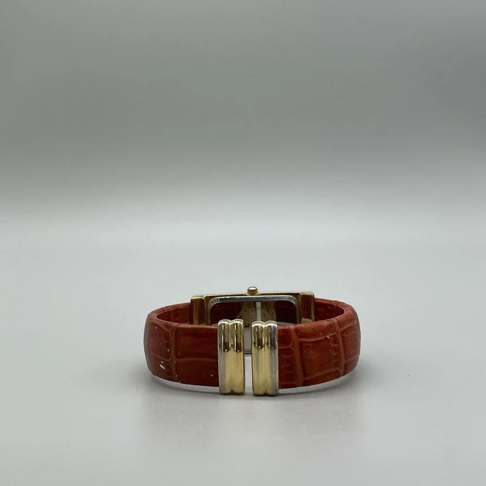 Adrienne Womens Watch 20mm Champagne Dial Brown Bangle Crystals New Battery